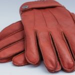 Gloves - Pair of Brown Leather Gloves Illustration